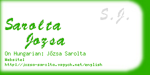 sarolta jozsa business card